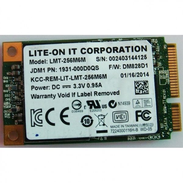 SSD mSATA 256G LiteOn