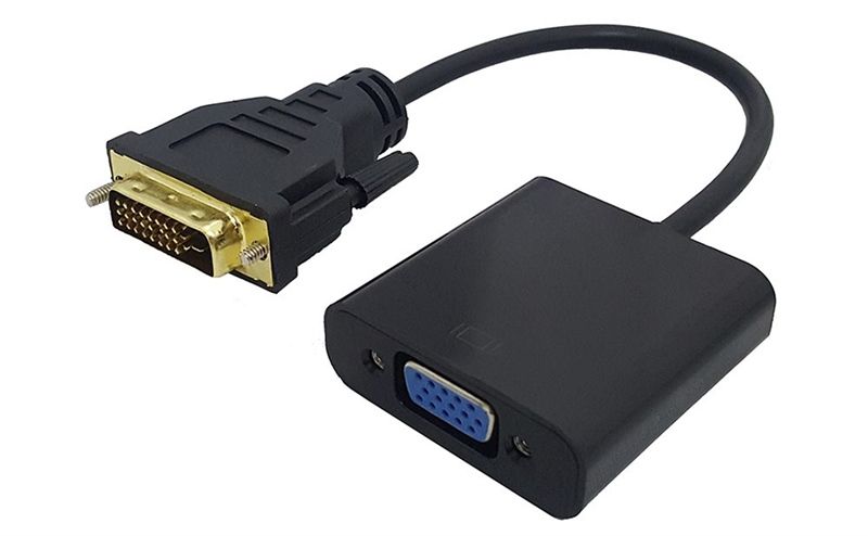 Cable chuyển DVI 24+1 to VGA 25cm - Bh 01 tháng