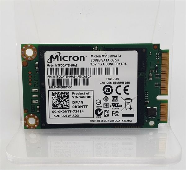 SSD mSATA 256G Micron M510 tm - Bh 03 tháng