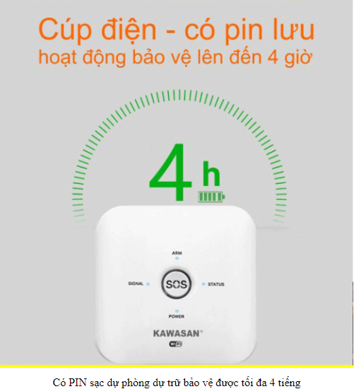 BáoTrộm Qua Điện Thoại KAWASAN 261 Wifi Sim - Bh 12 Tháng