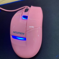 Mouse có dây NEWMEN G10 PLUS Pink - Bh 12 tháng