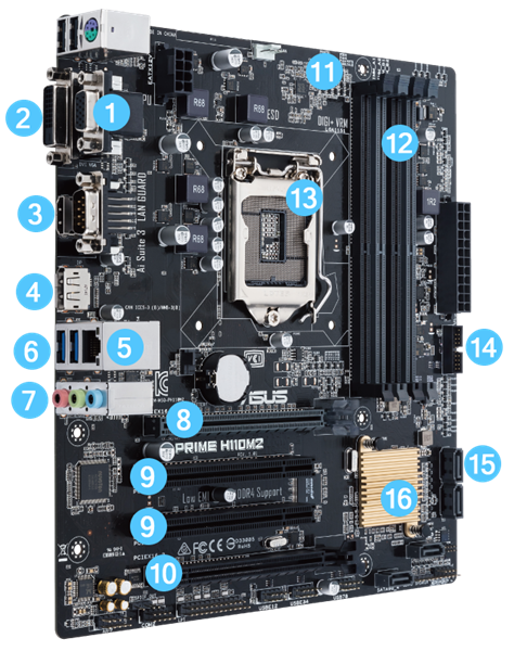 MAIN ASUS H110M NEW - BH 36 THÁNG