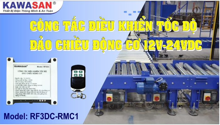 Công Tắc Điều Khiển Động Cơ KAWASAN DC RF3DC-RMC1 - Bh12th