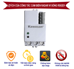 Công Tắc Cảm Ứng Vi Sóng KAWASAN RS02D1-Bh12th