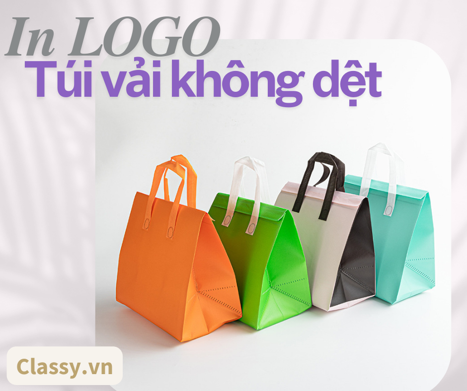 TÚI VẢI KHÔNG DỆT IN LOGO - ĐẶT HÀNG NGAY!