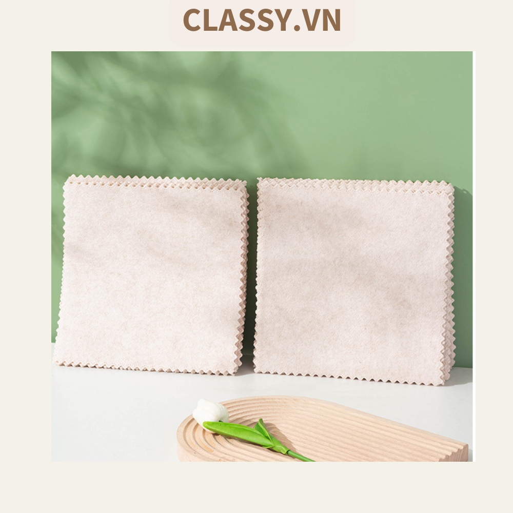 COMBO 10 miếng khăn ướt xơ mướp thấm dầu dễ lau chùi Khăn lau bát xơ mướp dày làm sạch nhà bếp và khử nhiễm miếng cọ rửa PK970