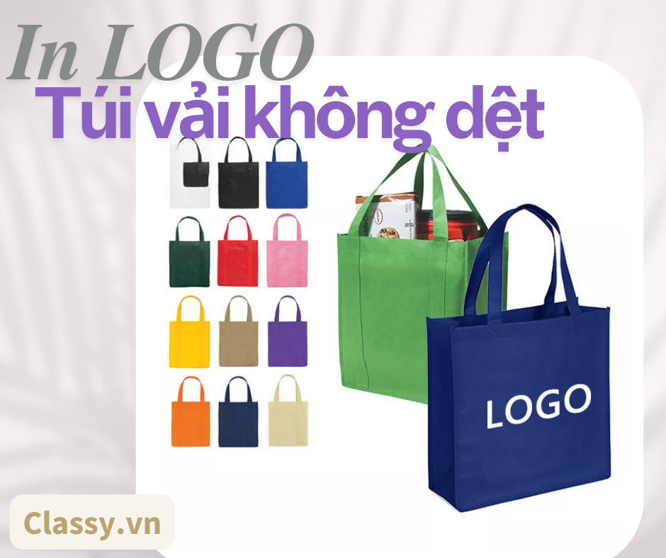 TÚI VẢI KHÔNG DỆT IN LOGO - ĐẶT HÀNG NGAY!