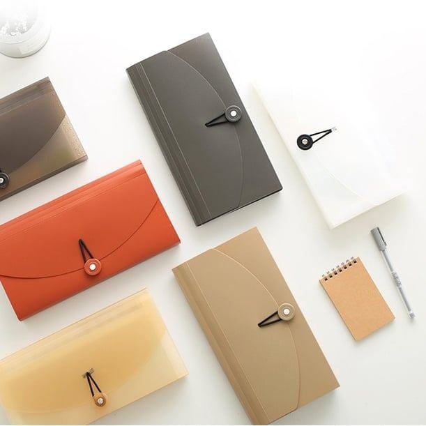 Túi Đựng Tài Liệu 13 Ngăn 26,3*14 Cặp Tệp Đựng Tài Liệu Chia Nhiều Ngăn Bìa Hồ Sợ Nhựa Cứng Chứng Từ Giấy Tờ- PK1837