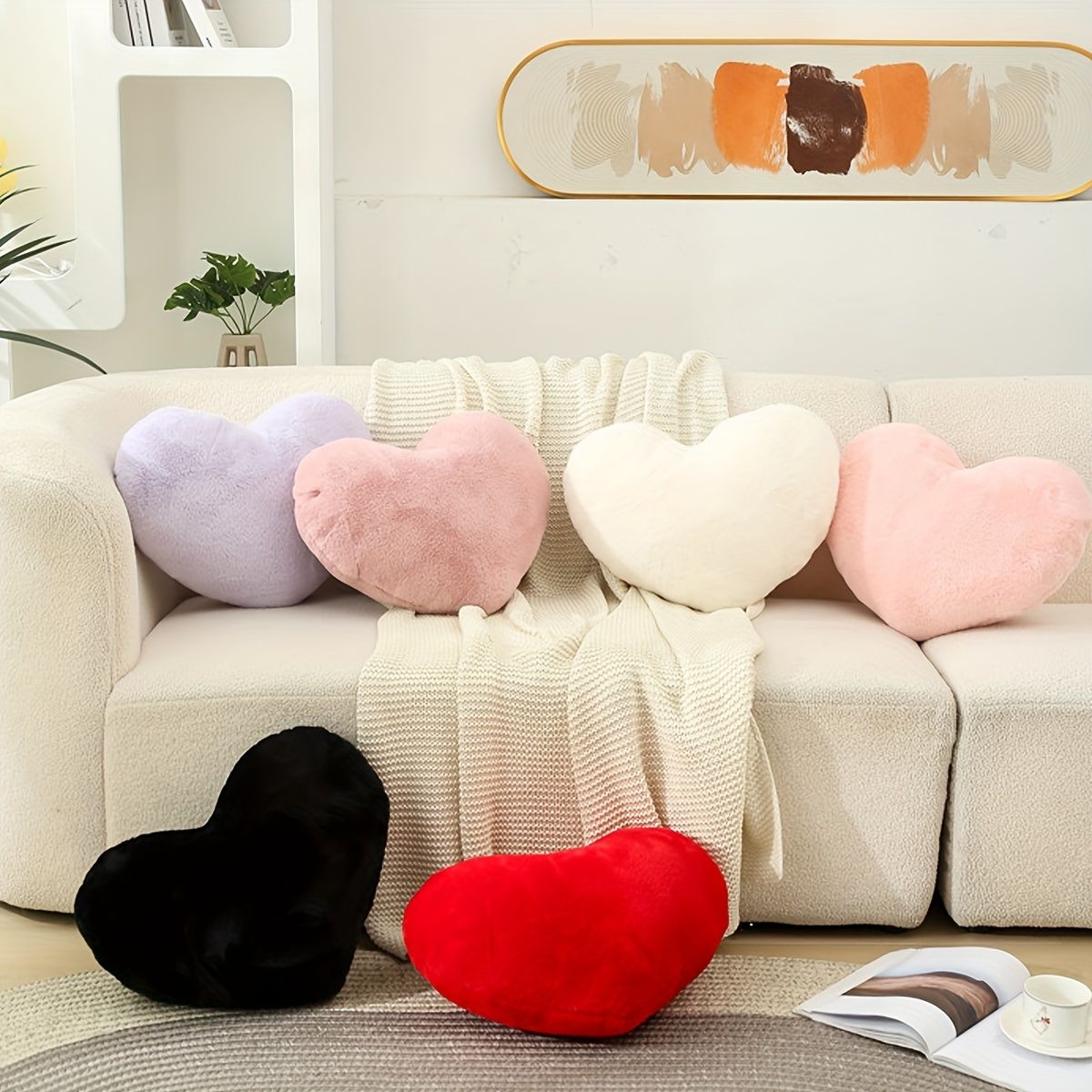Gối ôm, gối đệm sofa hình trái tim hoặc đám mây trang trí ghế sofa, trang trí nhà cửa siêu êm mịn,Valentine,15-2, lễ tình nhân B1824