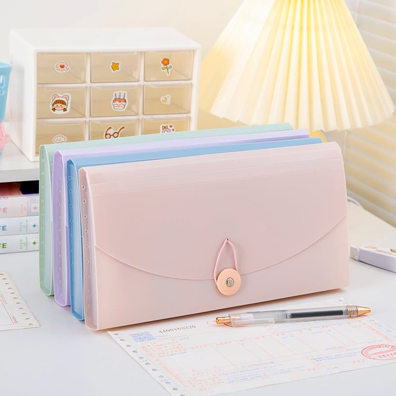 Túi Đựng Tài Liệu 13 Ngăn 26,3*14 Cặp Tệp Đựng Tài Liệu Chia Nhiều Ngăn Bìa Hồ Sợ Nhựa Cứng Chứng Từ Giấy Tờ- PK1837