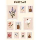  Size lớn - 10 miếng mỗi miếng 3-5cm, Hình dán, sticker trang trí Classy , dán laptop, điện thoại, sổ, bình nước PK1727 