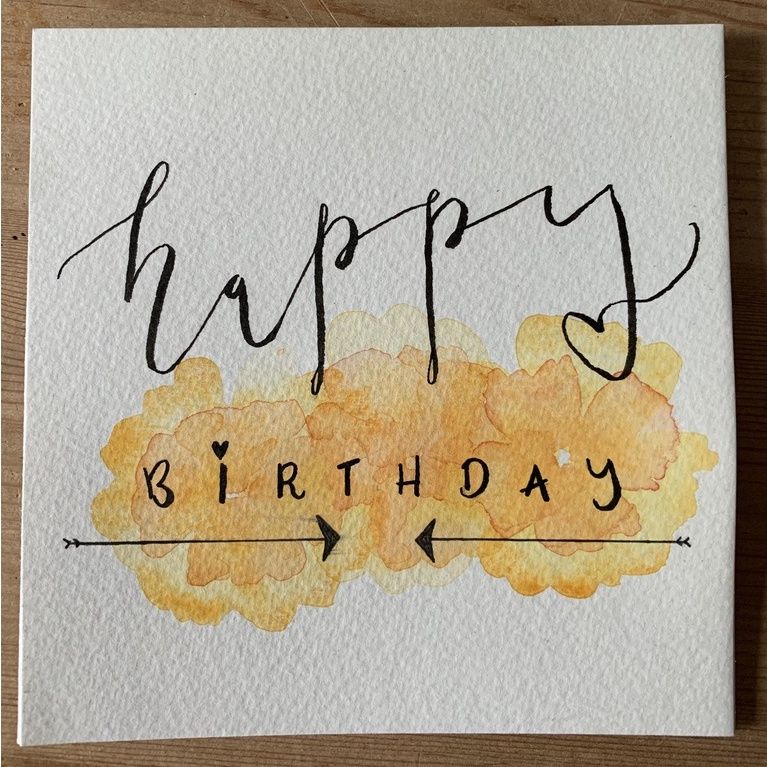 Thiệp vẽ tay bằng màu nước Classy trên nền giấy art Lan Vi 210GSM, kích thước đi kèm với phong bì của CLASSY STUDIO