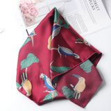  Khăn lụa vuông đi kèm túi cói 50X55cm turban bandana thời trang hàn quốc nhiều kiểu đẹp; phong cách vintage 