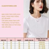  Áo thun Cổ tròn MÀU TRẮNG 100% Cotton Sang Mịn giải nhiệt mùa hè thấm hút mồ hôi 