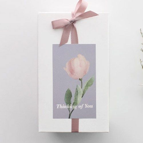Thẻ tag trang trí Classy Hoa Tulip DIY trang trí thẻ đóng gói quà tặng 4,2 X 5 CM Q1817