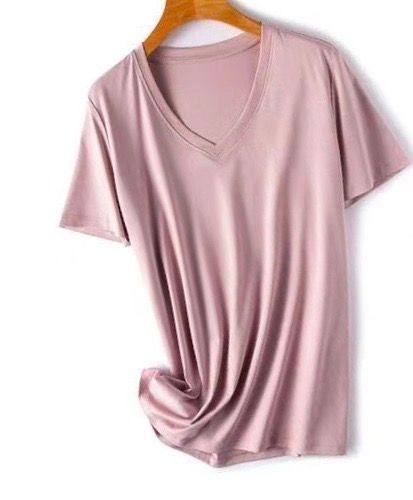 Áo thun Cổ TIM NHIỀU MÀU, 100% Cotton Sang Mịn giải nhiệt mùa hè thấm hút mồ hôi