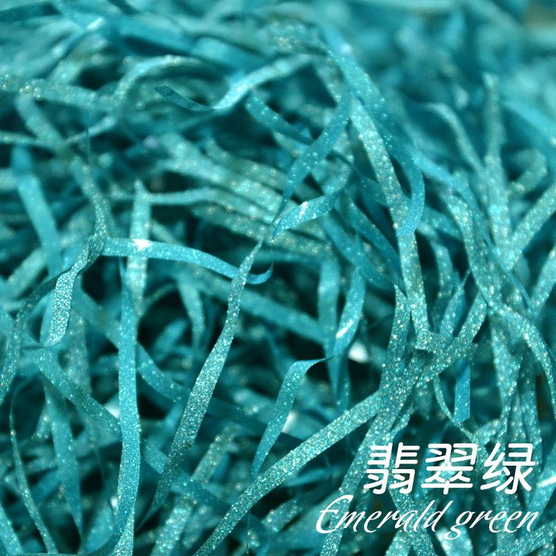 Giấy trang trí hộp quà, lót chống shock trong hộp quà tặng dạng sợi raffia nhiều màu