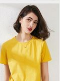  Áo đôi thun trơn UNISEX form basic vải thun mịn co giãn 4 chiều 