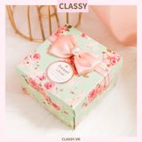  Classy Hộp quà tặng cỡ lớn gắn hoa gắn nơ sang trọng PK1381 