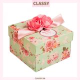  Classy Hộp quà tặng cỡ lớn gắn hoa gắn nơ sang trọng PK1381 