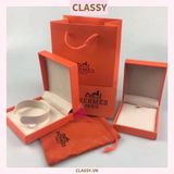  Classy Hộp trang sức Hermes full set đầy đủ hộp, túi giấy, túi vải, phụ kiện Q350 