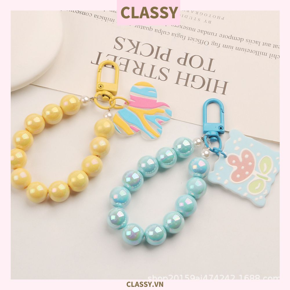 Classy Móc khóa chuỗi hạt nhựa nhiều màu, nhiều kích thước PK1268