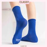  Classy Tất cổ cao, vớ cổ cao màu xanh họa tiết vui nhộn, chất cotton siêu êm G1346 