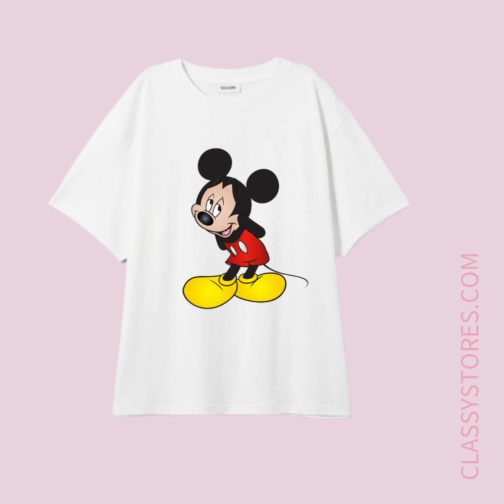  [BST HOẠT HÌNH DISNEY] Áo thun tay lỡ form rộng (Freesize) In hình, chất liệu thun co giãn 4 chiều 