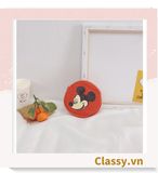  Túi đeo chéo Mickey Vải Canvas Loại cao cấp ❤️đeo hông mini siêu dễ thương cho mẹ và bé 