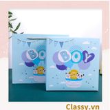  XÉ LẺ túi giấy +Hộp quà lớn quà tặng kích thước 19 * 19 * 8.5cm cho trẻ em (Q488) 