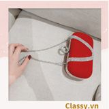  Cốp nhung - Clutch nhung đi tiệc siêu sang Dài 18 CM X Cao 6 CM, đựng vừa điện thoại, son môi 