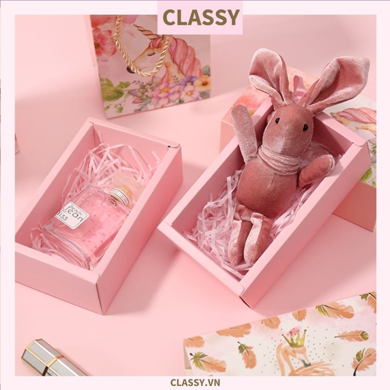Xé lẻ Túi giấy quai xách hoặc Hộp dùng đựng đồ quà tặng trang sức, son môi, mỹ phẩm, nước hoa. hình hồng hạc, kỳ lân