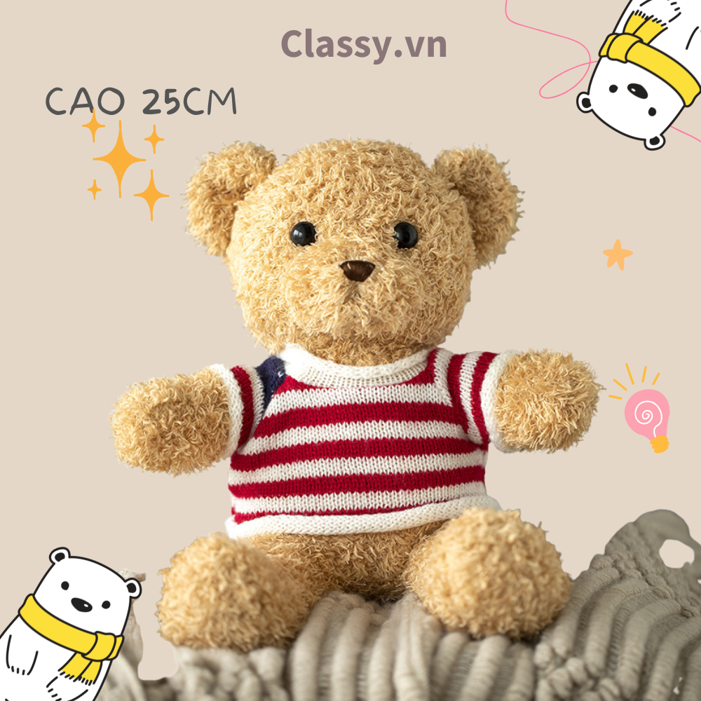 Classy Gấu bông Teddy mặc áo siêu êm siêu mịn B1375