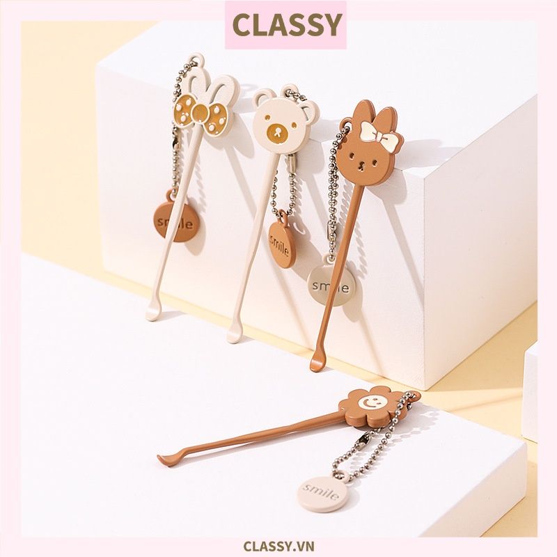 Cây ngoáy tai mini, đính kèm móc khóa con vật cute ngộ nghĩnh PK1322