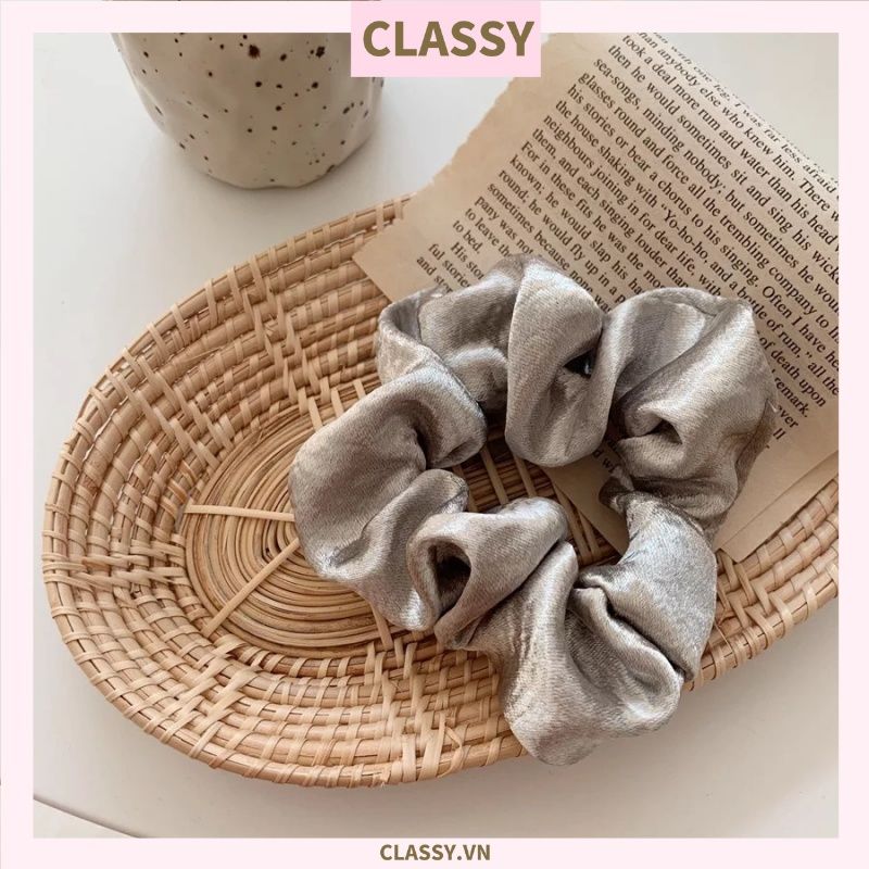  DÂY CỘT TÓC VẢI SCRUNCHIES SATIN MỜ HOT TREND PK213 