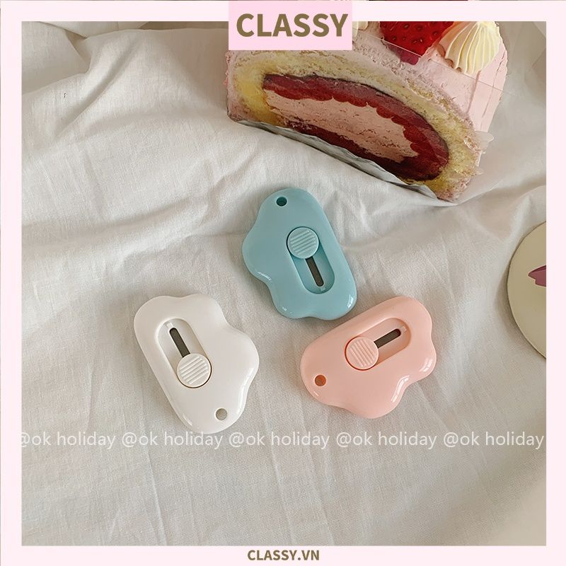 Dao Rọc Giấy Hình đám mây cute dễ thương, dài 6 CM có thể làm móc khóa PK920
