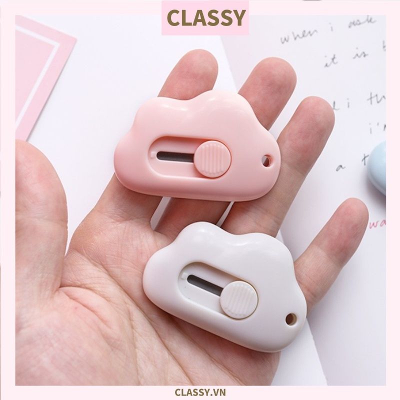 Dao Rọc Giấy Hình đám mây cute dễ thương, dài 6 CM có thể làm móc khóa PK920
