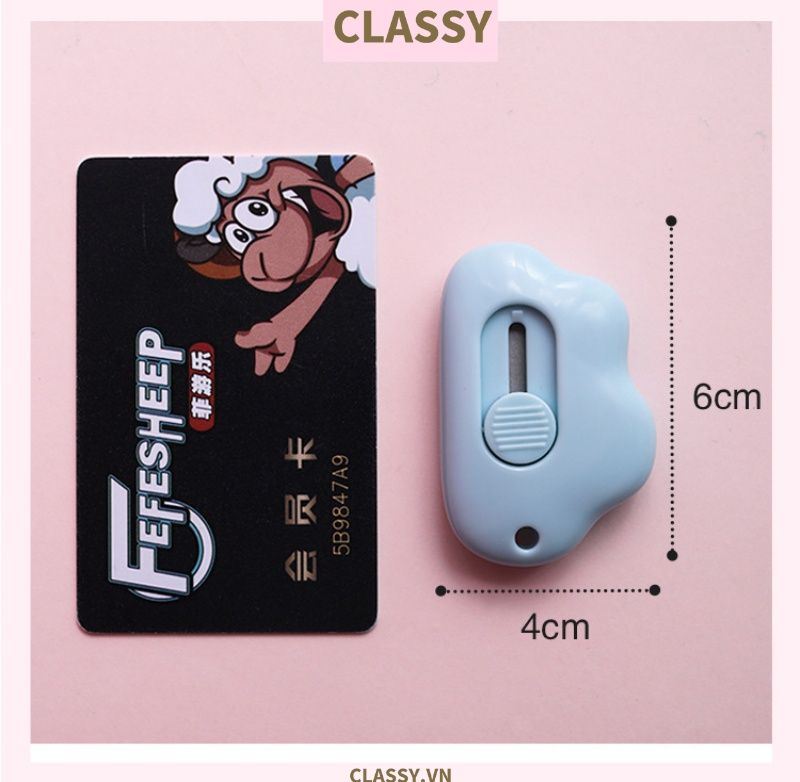  Dao Rọc Giấy Hình đám mây cute dễ thương, dài 6 CM có thể làm móc khóa PK920 