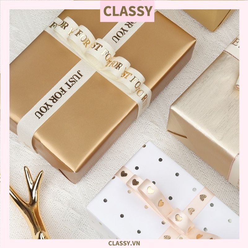 Classy Ruy băng voan 1 mét họa tiết ánh kim Q498