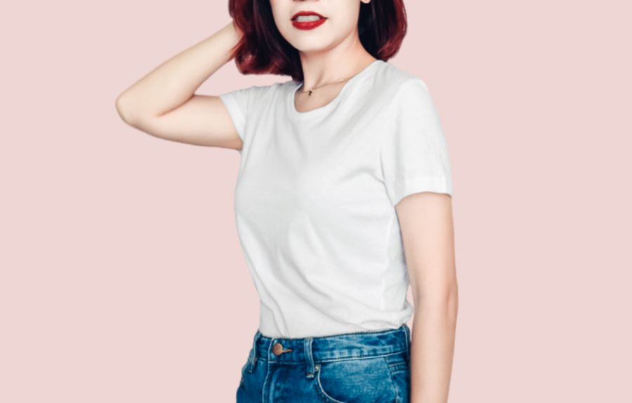 Áo thun Cổ tròn MÀU TRẮNG 100% Cotton Sang Mịn giải nhiệt mùa hè thấm hút mồ hôi