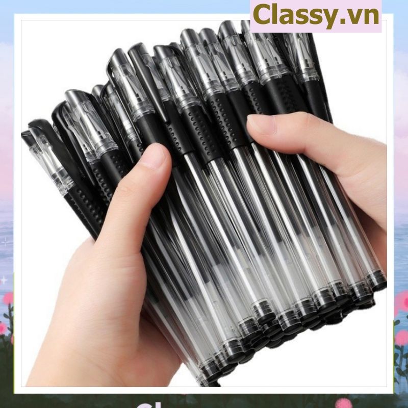 Bút Nước Gel 0.5 Màu Mực Đen Xanh Đỏ PK492