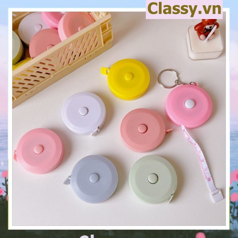 Thước Dây Cuộn Mini Rút Tự Động hình trái cây Siêu Dễ Thương PK650