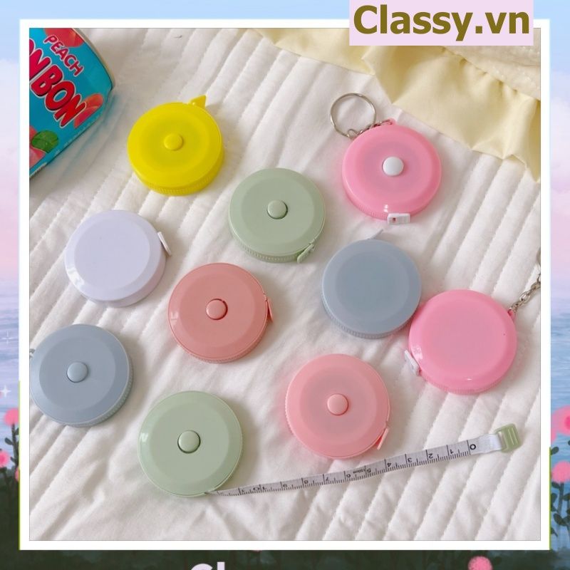 Thước Dây Cuộn Mini Rút Tự Động hình trái cây Siêu Dễ Thương PK650