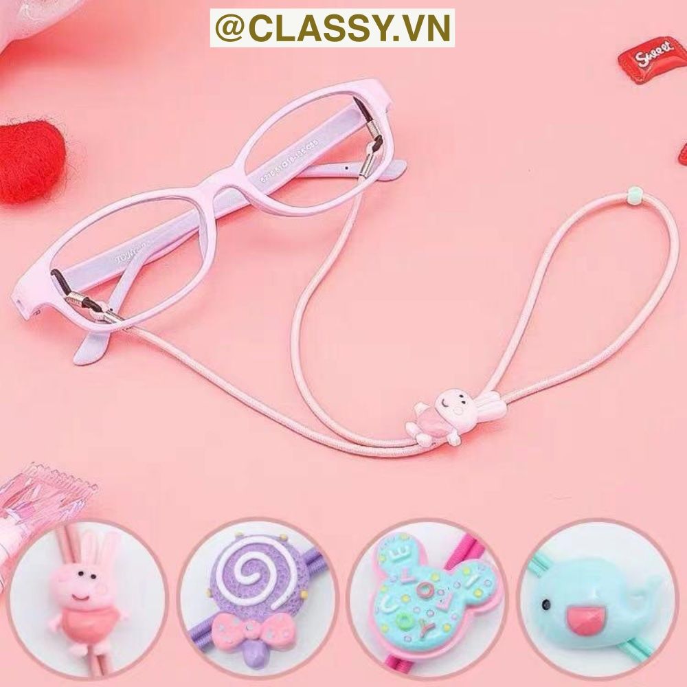 Dây buộc khẩu trang, buộc vào kính, màu sắc tươi mới, họa tiết ngẫu nhiên PK1091