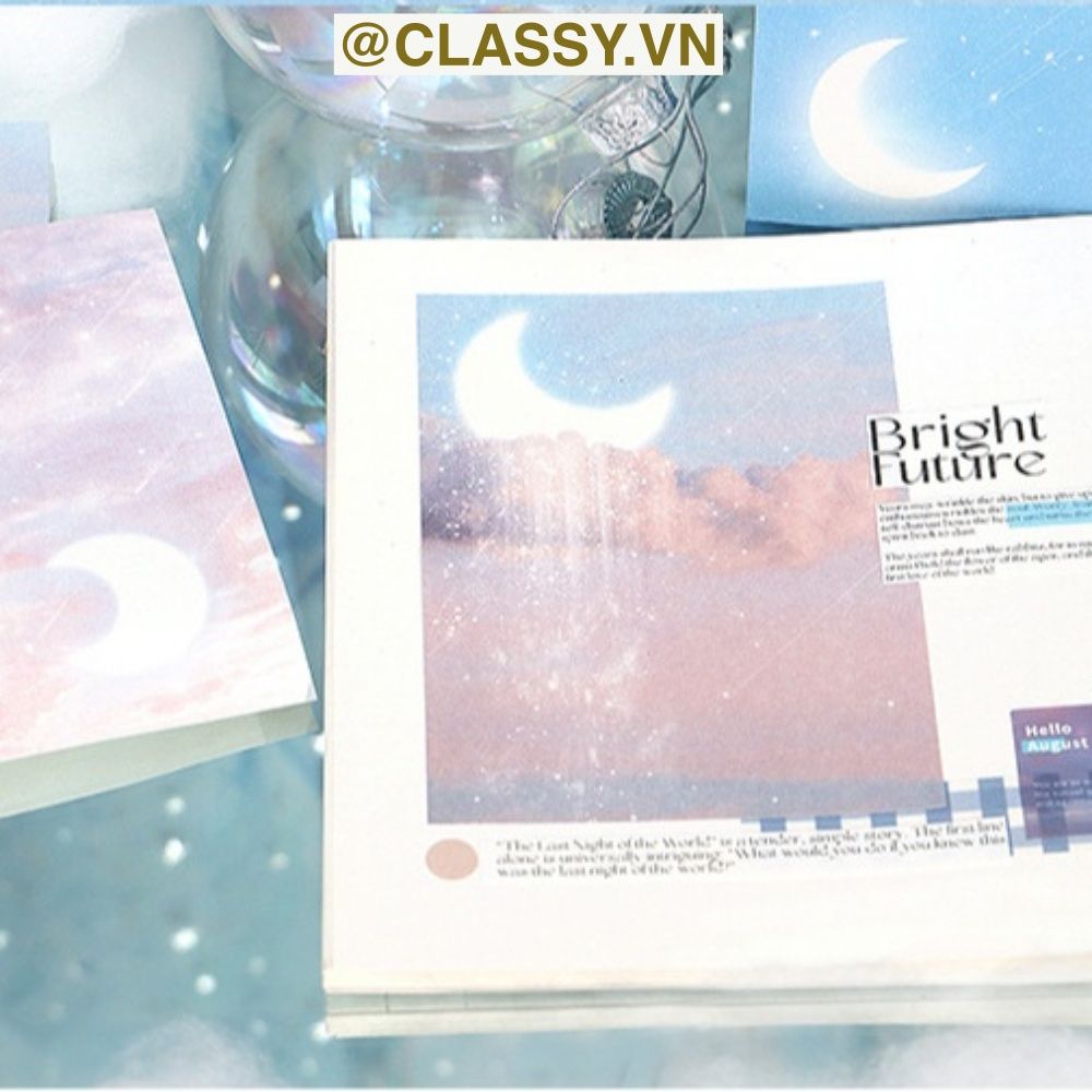 Classy Giấy ghi chú, giấy note 11 X 9 CM, 80 trang in hình động vật phong cảnh tại hòn đảo PUPU PK1525