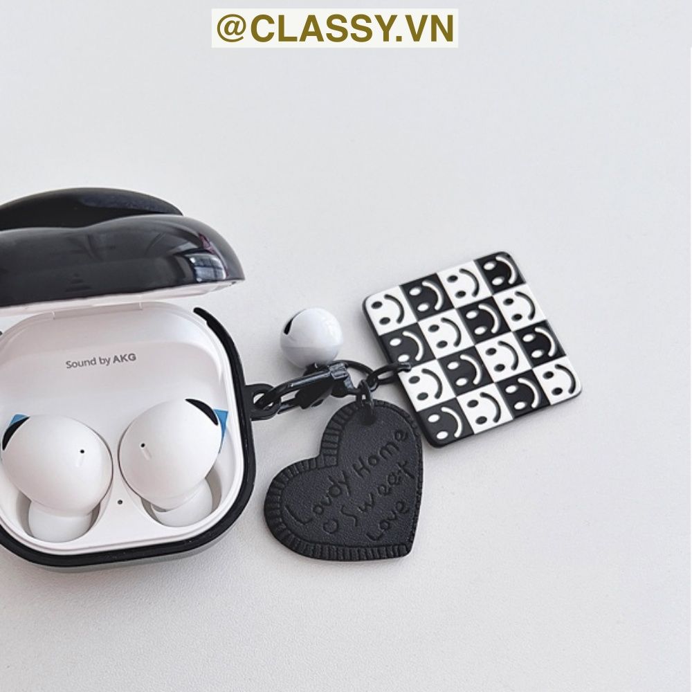 Classy Móc khóa trắng đen nhiều họa tiết độc đáo, móc khóa điện thoại, balo thời trang PK1540