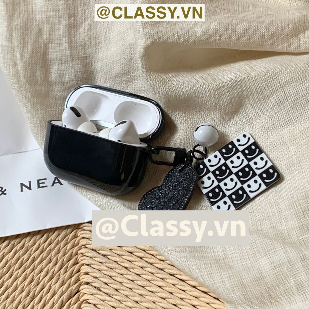 Classy Móc khóa trắng đen nhiều họa tiết độc đáo, móc khóa điện thoại, balo thời trang PK1540