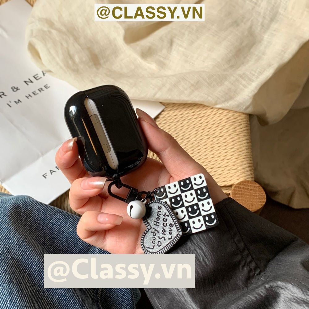 Classy Móc khóa trắng đen nhiều họa tiết độc đáo, móc khóa điện thoại, balo thời trang PK1540