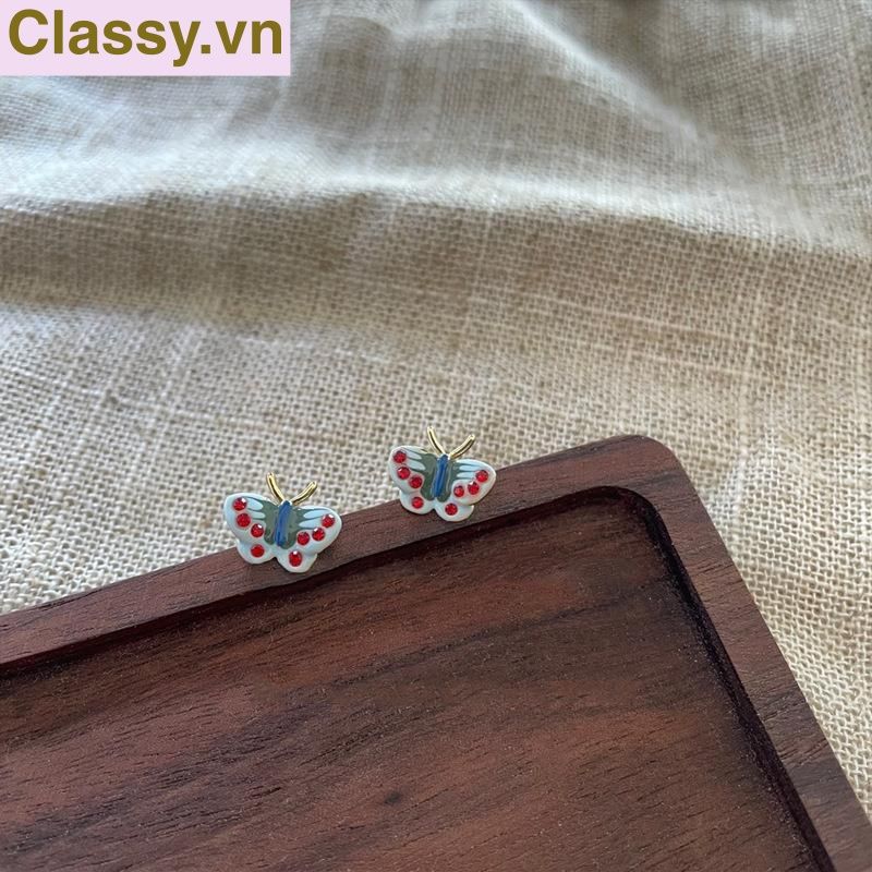 Classy Khuyên tai họa tiết bướm dễ thương PK1606