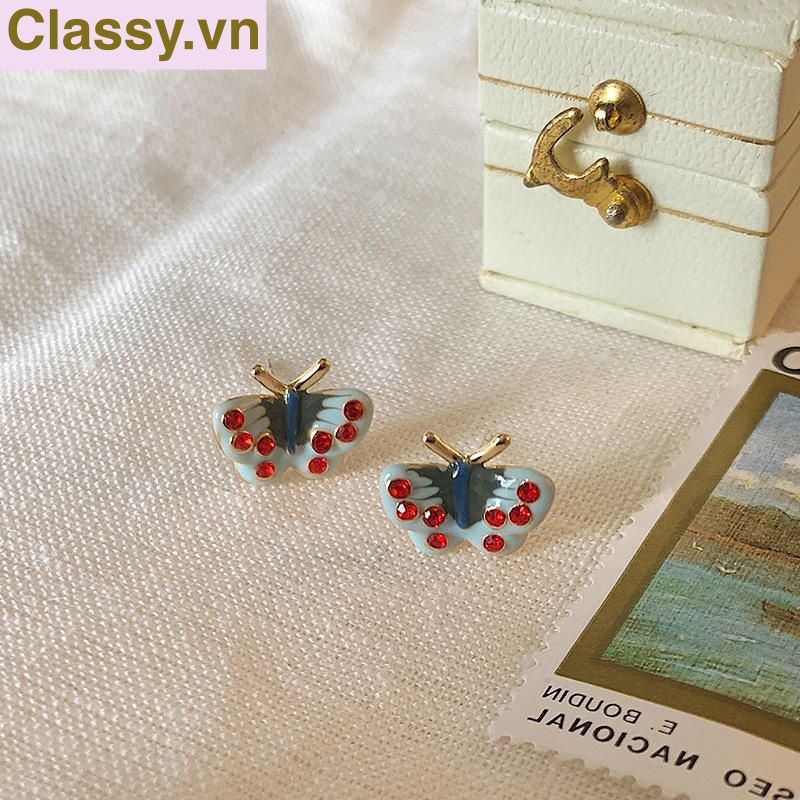 Classy Khuyên tai họa tiết bướm dễ thương PK1606